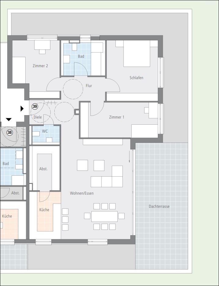 4-Zimmer-Penthouse-Wohnung mit Traumdachterrasse im Herzen von Sindelfingen, frei ab Juni! - Photo 2