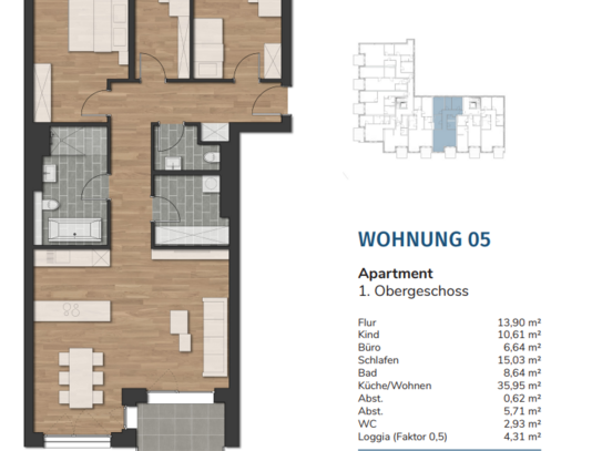 Havencity – Modernes Wohnen am Südstrand WE5 - Steuersparmodell