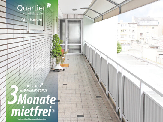 3 Monate mietfrei: Frisch sanierte 2 Zimmer-Marmor-Luxuswohnung im „Quartier am Friedensplatz“