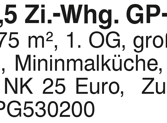 Helle 3,5 Zi.-Whg GP-Nordstadt