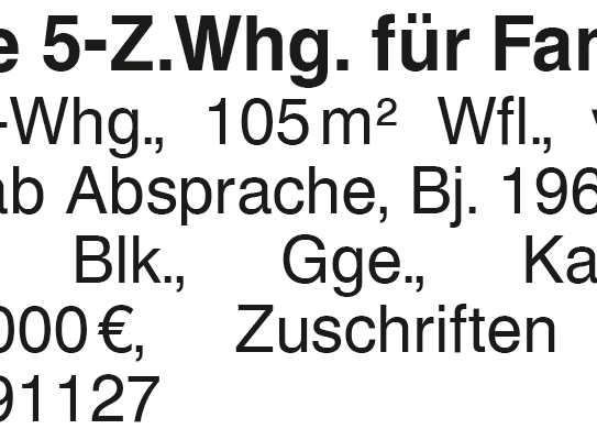 Große 5-Z.Whg. für Familien