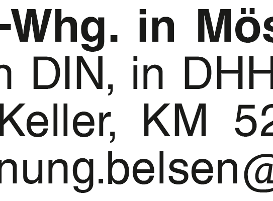 2,5-Zi.-DG-Whg. in Möss.-Belsen