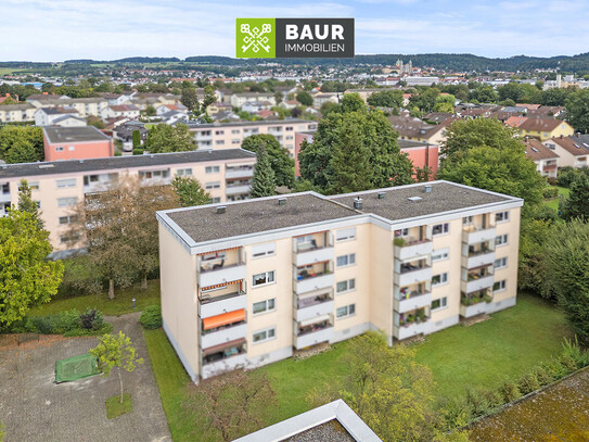 360° I Sofort bezugsfrei! Charmante 3-Zimmer-Wohnung mit überdachtem Balkon und Garage in Weingarten