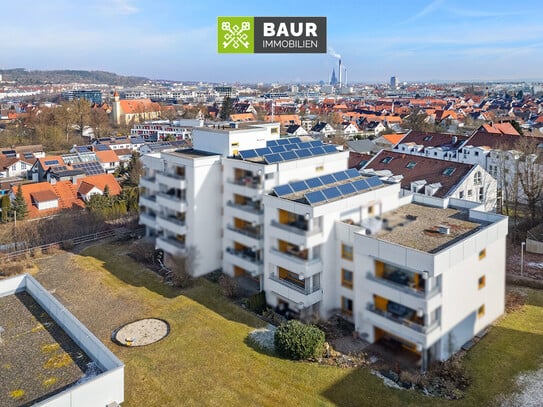 360°|Sofort frei! Gepflegte Etagenwohnung im schönen Söflingen mit Balkon und Tiefgaragenstellplatz