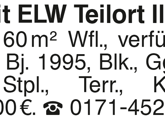 EFH mit ELW Teilort Ilshofen