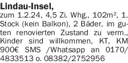 Vermietung 4-5 Zimmer-Wohnungen