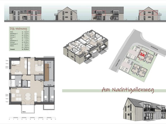 +++Neubauprojekt " Am Nachtigallenweg" - Hochwertige Komfortwohnungen mit perfekter Raumaufteilung in guter Lage nähe M…