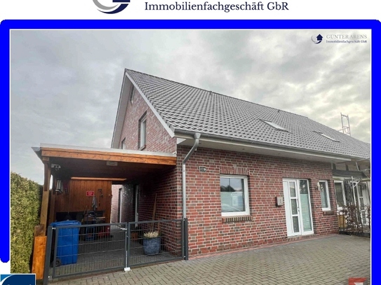 neuwertige Doppelhaushälfte mit Carport in Westerstede - Linswege!