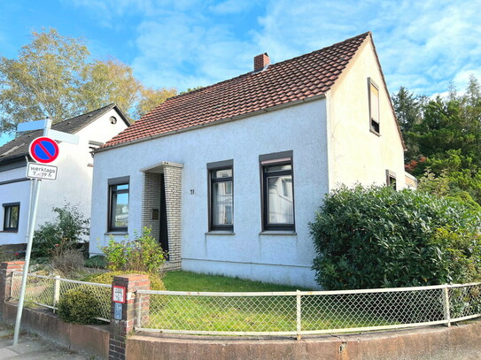 PURNHAGEN-IMMOBILIEN - Freist. 1-Fam.-Haus mit zusätzlichem Bauplatz in zentraler Lage von HB-Aumund