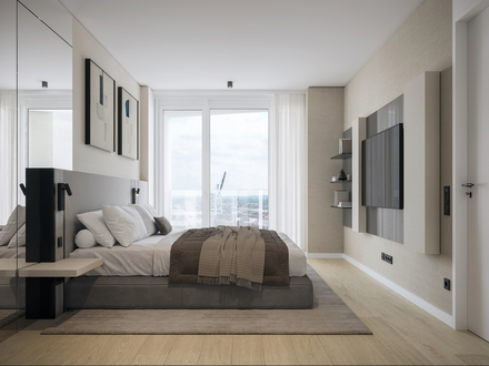 Drei-Zimmer-Apartment im Neubauprojekt "The Lyte" direkt über dem Luxusausstatter Breuninger