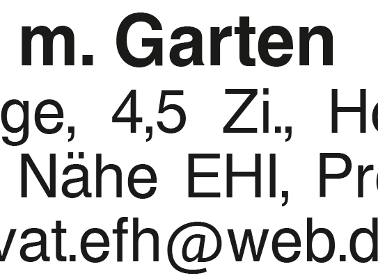 Kl. Haus mit Garten,