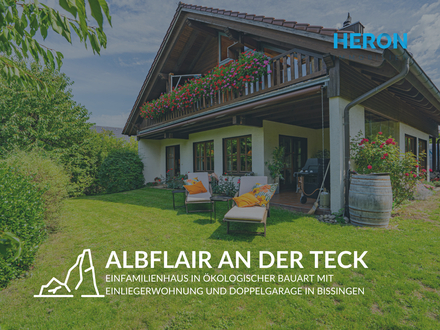 ALBFLAIR AN DER TECK - Einfamilienhaus in Ökologischer Bauart mit Einliegerwohnung und Doppelgarage