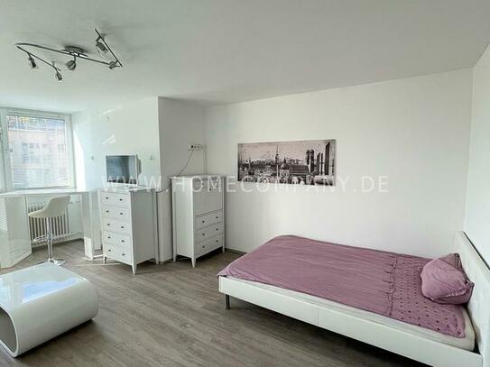 Modern möbliertes Apartment mit Balkon in München-Westend