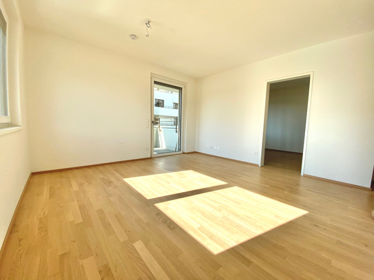 AB JUNI: Innenhof gerichtete, provisionsfreie 2-Zimmer-Wohnung mit Balkon direkt bei U6 Handelskai!