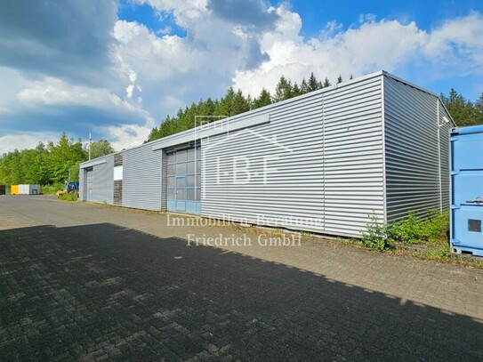 12.033 m² Gewerbegrundstück mit Lagerhalle und Bürocontainer in Kreuztal-OT