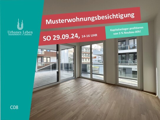 TRAUMHAFTE 3-ZIMMER WOHNUNG MIT SÜDAUSRICHTUNG IM 1. OG – URBANES LEBEN LANGENAU - C08