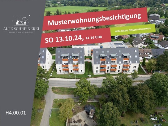 4-Zimmer Erdgeschosswohnung mit Terrasse und Gartenanteil | Süd-West | Alte Schreinerei | H4.00.01