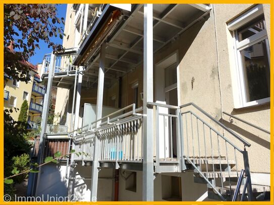 1. 2 0 0,- für 1 0 0 qm Jugenstilwohnung mit TERRASSEN- BALKON + HEIZKAMIN + Spielgarten zur Nutzung