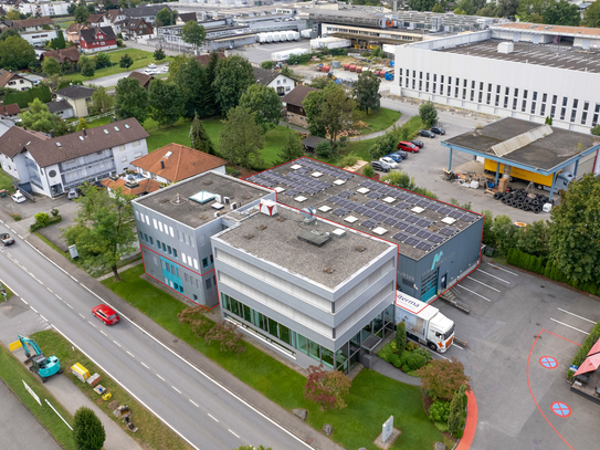 Top Gewerbeflächen in Hohenems: 288 m² Büro und 703 m² Lager – einzeln oder kombiniert mietbar