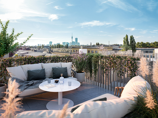 Zwei-Zimmer-Traum mit sonnigem Balkon und Terrasse| Alte Donau | Fußbodenheizung | top Anbindung