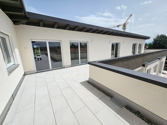 Neubau! 3- Zi.-Wohnung im DG mit Dachterrasse im Neubaugebiet Ellmosener Wies am Ortsrand von Bad Aibling