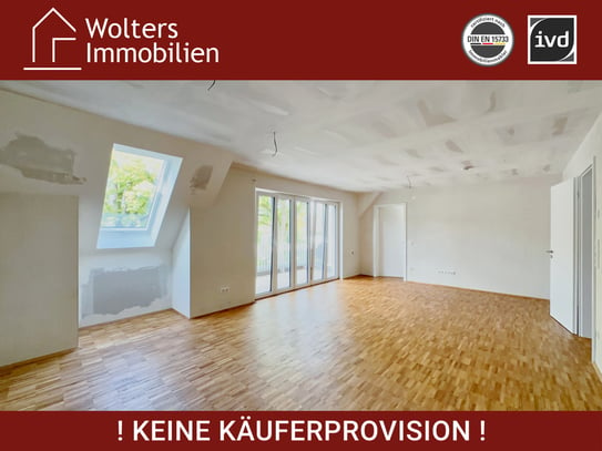 Moderne Wohnung mit Balkon und zusätzlichen Ausbaumöglichkeiten im Dachgeschoss!