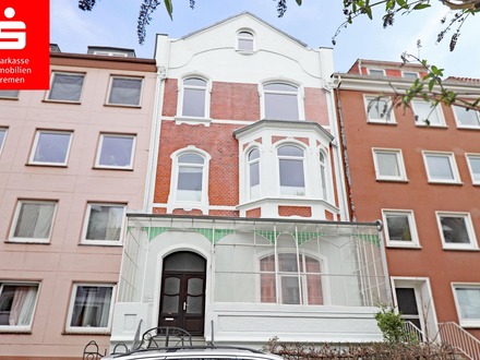 Saniertes Altbremerhaus in der Bremer-Neustadt mit Altbaudetails