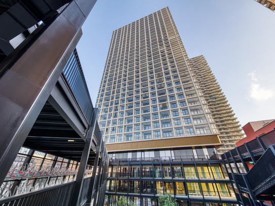 HELIO TOWER, U3-Nähe: Helle 2-Zimmer-Wohnung mit Weitblick inkl. Loggia im 33. Stock, PROVISIONSFREI