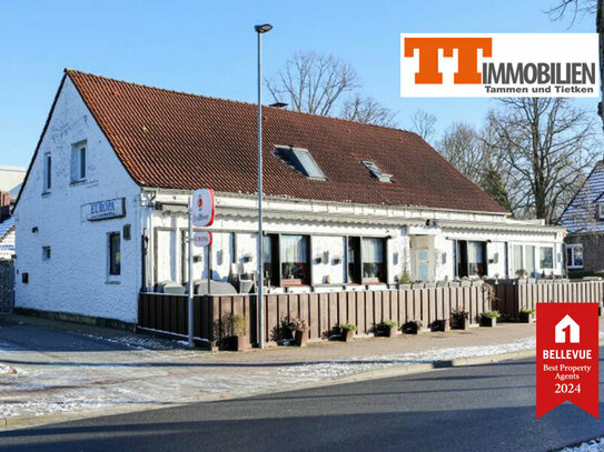 TT bietet an: Gepflegtes Traditionsrestaurant mit toller 4-Zimmer-Wohnung im Obergeschoss im Herzen von Wilhelmshaven z…
