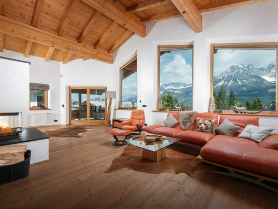 Der Ausblick als Highlight- Landhaus an der Skipiste mit Panoramablick