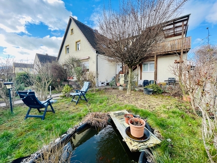Top Zins-Sonderkondition 3,39 %: Doppelhaushälfte mit zwei Einheiten und Garage in Groß-Gerau