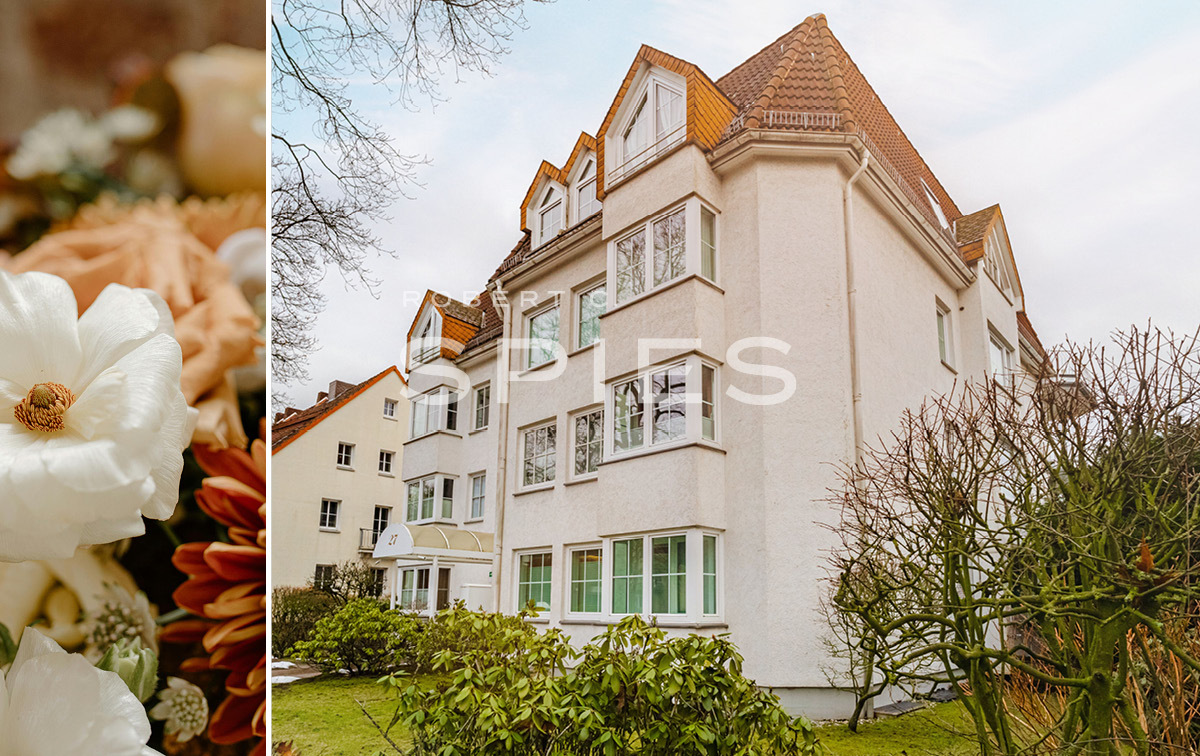 Großzügige 4-Zimmer-Dachgeschosswohnung mit Aufzug, Süd-Balkon und Garage in Schwachhausen