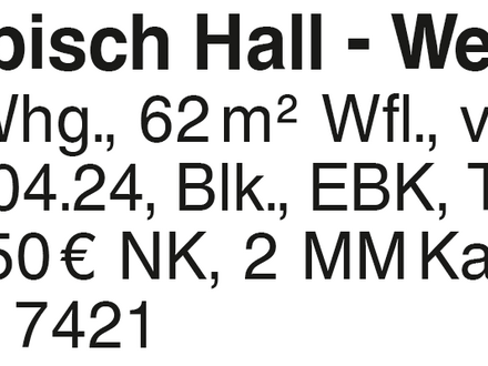 Schwäbisch Hall - West