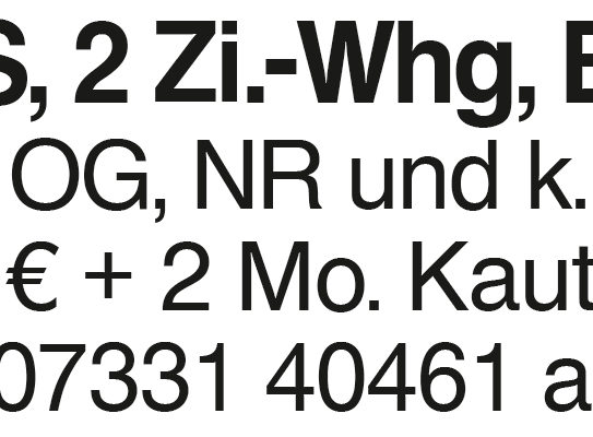 73312 GS, 2 Zi.-Whg