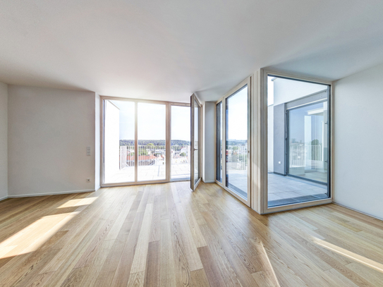DACHGESCHOSS MIT AUSBLICK - 360° Rundgang 3 Zimmer mit ca. 33m² Terrasse - südseitig