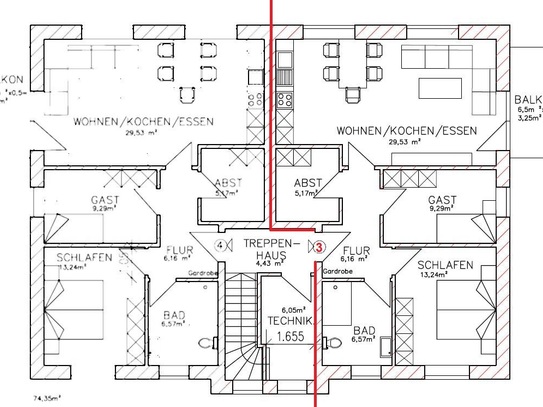 Neubau Obergeschosswohnung Nr. 3 zentrale Lage, verfügbar ab 07/24