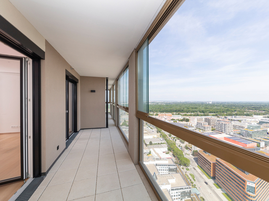 HELIO TOWER, U3-Nähe: Wunderschöne 4-Zimmer-Familienwohnung mit Loggia im 32. Stock, PROVISIONSFREI