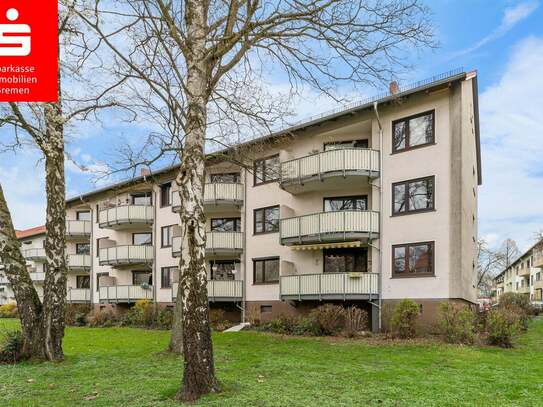 Bremen Schwachhausen: Attraktive 2,5 Zimmerwohnung mit Balkon im Hochparterre