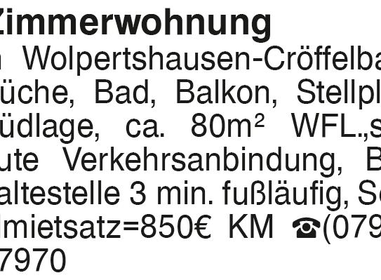 4 Zimmerwohnung