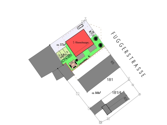 Projektiertes Grundstück im Zentrum von Schwabmünchen
