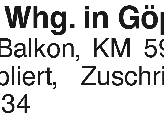 2 Zi.-DG Whg. in Göppingen