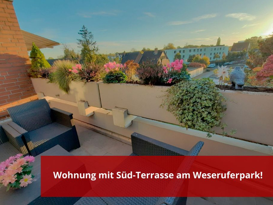 Top Lage! Schicke Zwei-Zimmerwohnung mit Stellplatz und Süd-Terrasse!