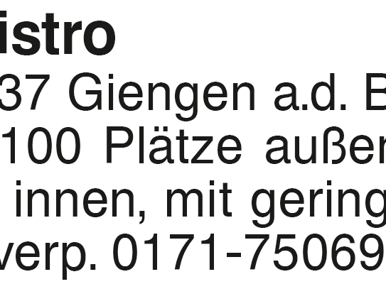 Neu eingerichtes Bistro