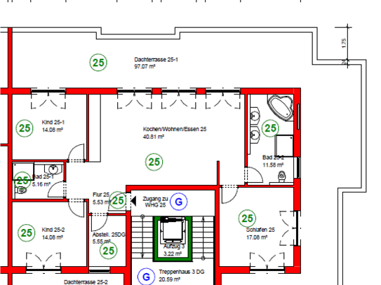 4-Zimmer-Wohnung mit riesiger Dachterrasse