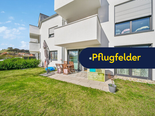 Neuwertige 3-Zimmer Erdgeschosswohnung mit Terrasse und Gartenanteil