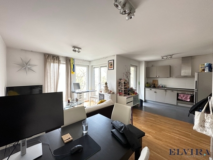 ELVIRA - Moosach, wunderschöne und moderne 2-Zimmer-Wohnung mit sonnigen Balkon, Bezugsfrei