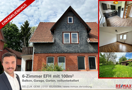 Freistehendes Einfamilienhaus mit Garten, Garage, Stellplatz, Balkon |Coburg (Cortendorf)