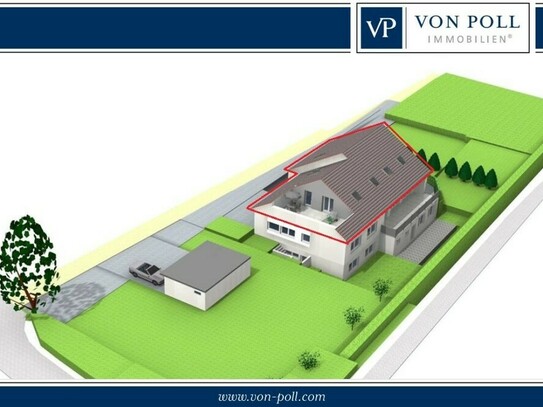 BESTE Wohnlage | hochwertige Dachgeschosswohnung | ca. 145 m² | Einliegerwohnung | KfW 40 EE