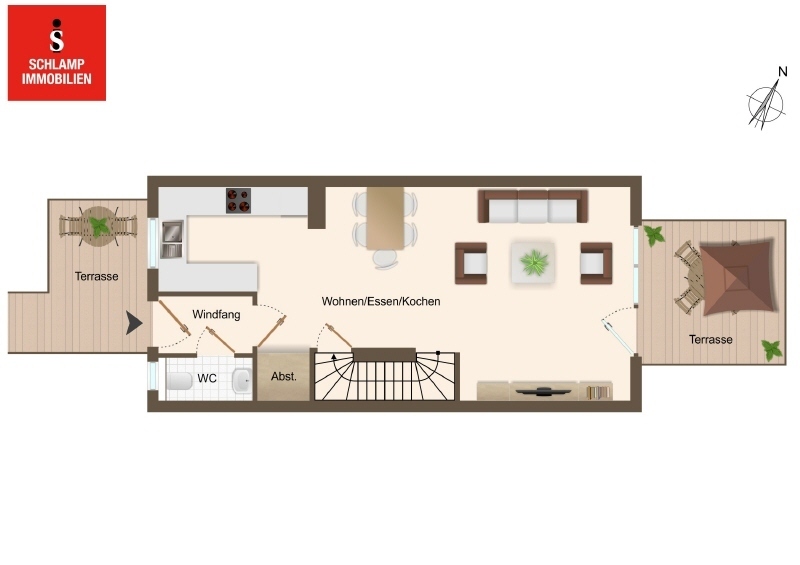 Ihr Zuhause am Wasser! Förderfähiges RMH in attraktiver Preislage – 83022 Rosenheim, 83022 Rosenheim – Vorschaubild 2
