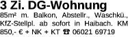 Wohnung 85m² in 63808 Haibach